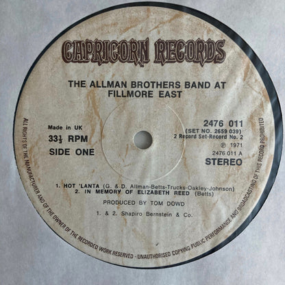 The Allman Brothers Band - The Allman Brothers Band At Fillmore East