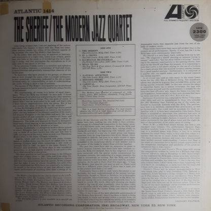 The Modern Jazz Quartet - The Sheriff