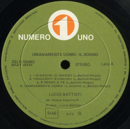 Lucio Battisti - Umanamente Uomo: Il Sogno.