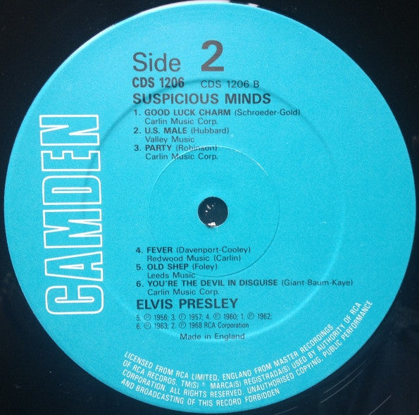 Elvis Presley - Suspicious Minds