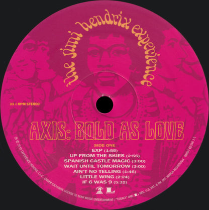 The Jimi Hendrix Experience - Axis: Bold As Love - (nuovo)