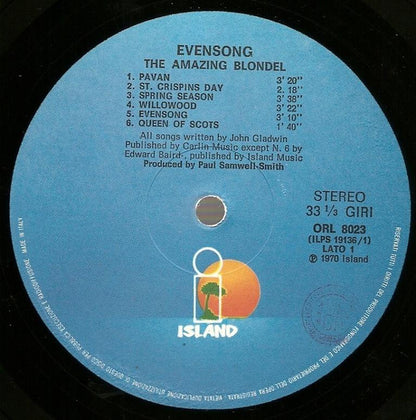 Amazing Blondel - Evensong