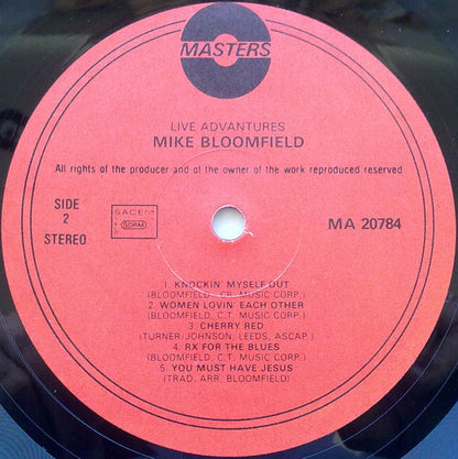 Mike Bloomfield - Live Adventures