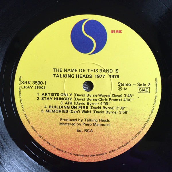 Talking Heads - The Name Of This Band Is Talking Heads