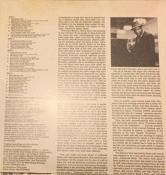 Thelonious Monk - Pure Monk