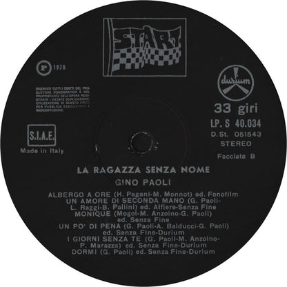 Gino Paoli - La Ragazza Senza Nome