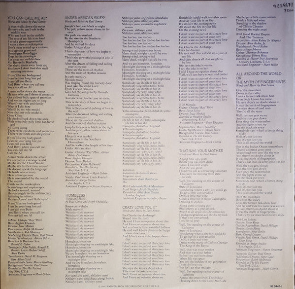 Paul Simon - Graceland