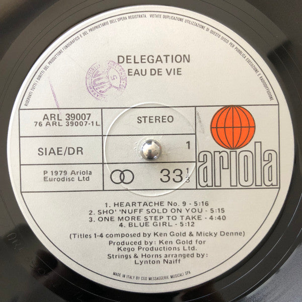 Delegation - Eau De Vie