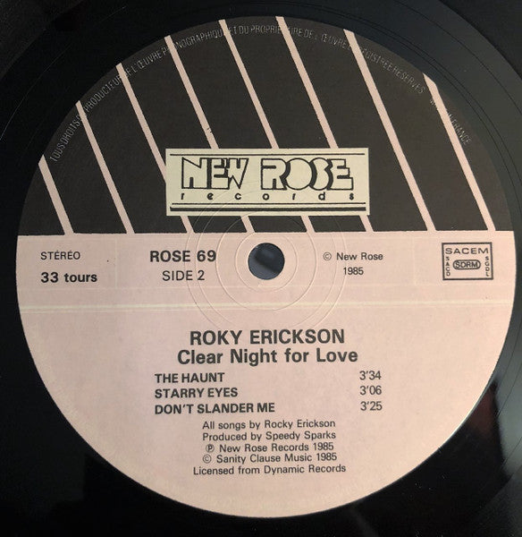 Roky Erickson - Clear Night For Love