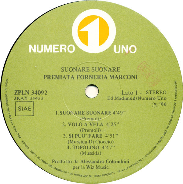 Premiata Forneria Marconi - Suonare Suonare
