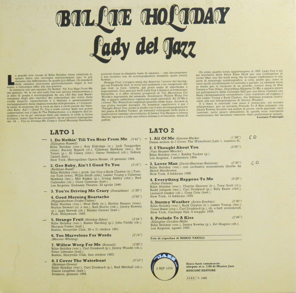 Billie Holiday - Lady Del Jazz