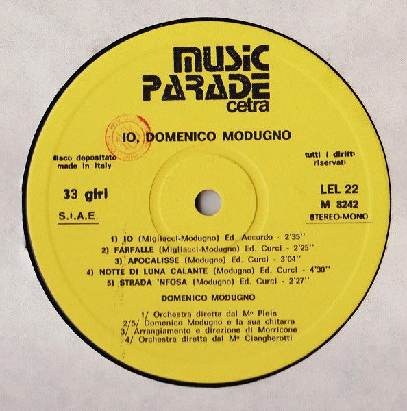 Domenico Modugno - Io, Domenico Modugno