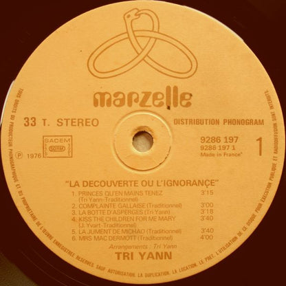 Tri Yann - La Découverte Ou L'ignorance