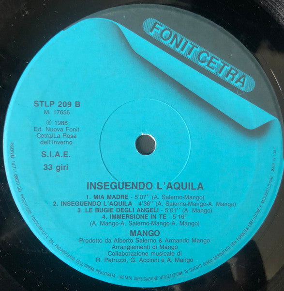 Mango - Inseguendo L'Aquila