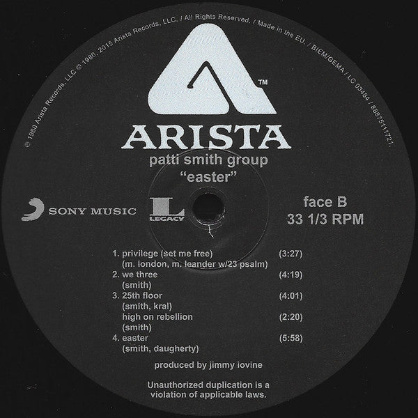 Patti Smith Group - Easter (nuovo)