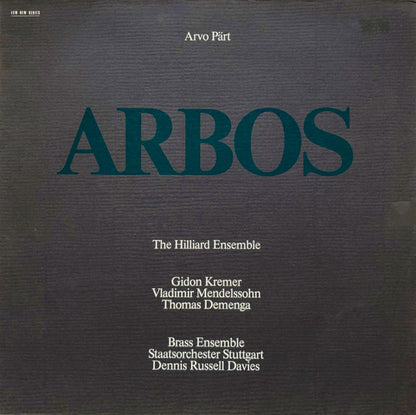 Arvo Pärt - Arbos