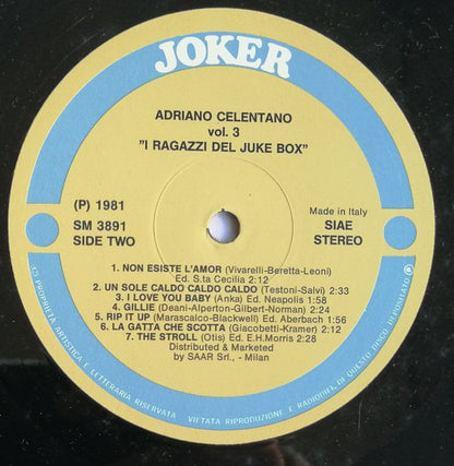 Adriano Celentano - Vol. 3 - I Ragazzi Del Juke Box