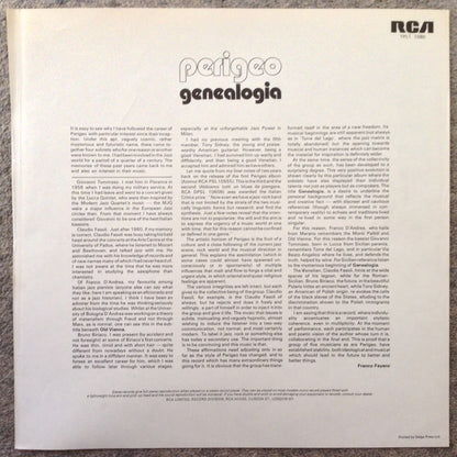 Perigeo - Genealogia