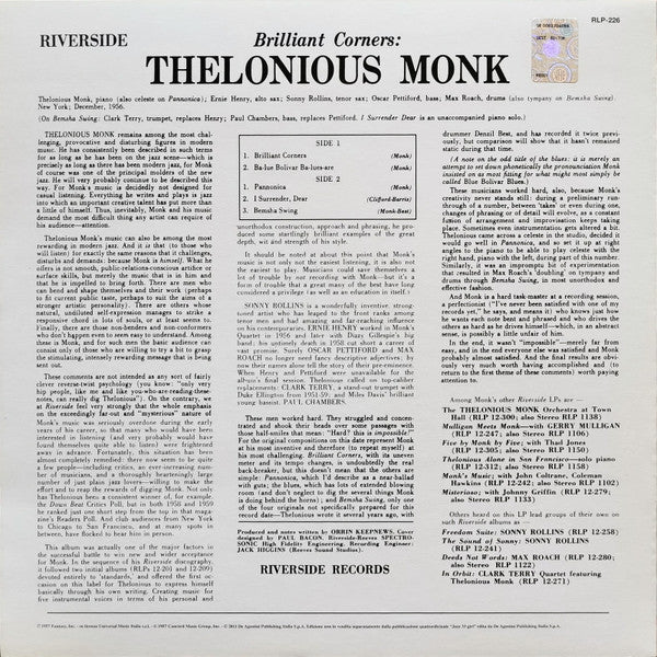 Thelonious Monk - Brilliant Corners