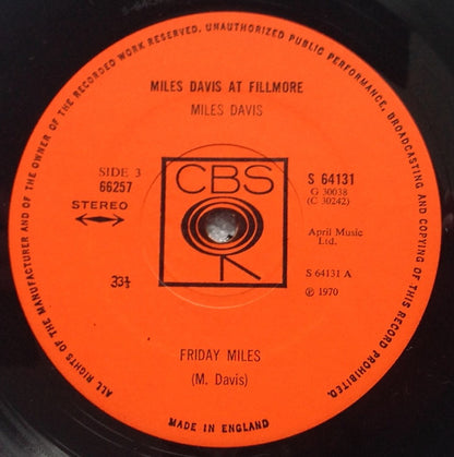 Miles Davis - Miles Davis At Fillmore