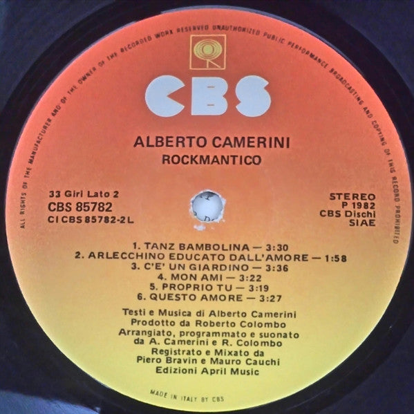 Alberto Camerini - Rockmantico