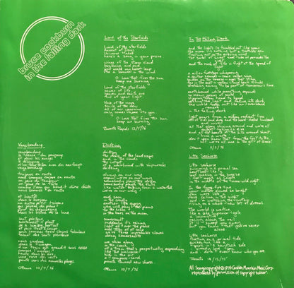 Bruce Cockburn - In The Falling Dark