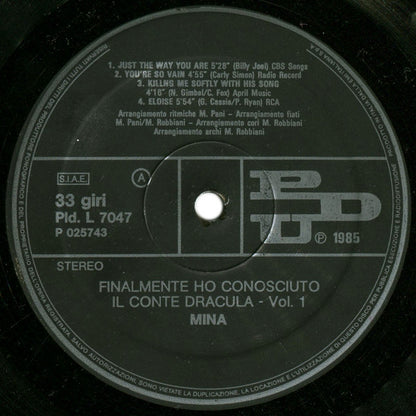 Mina - Finalmente Ho Conosciuto Il Conte Dracula...