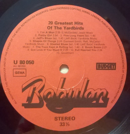 The Yardbirds - 20 Greatest Hits