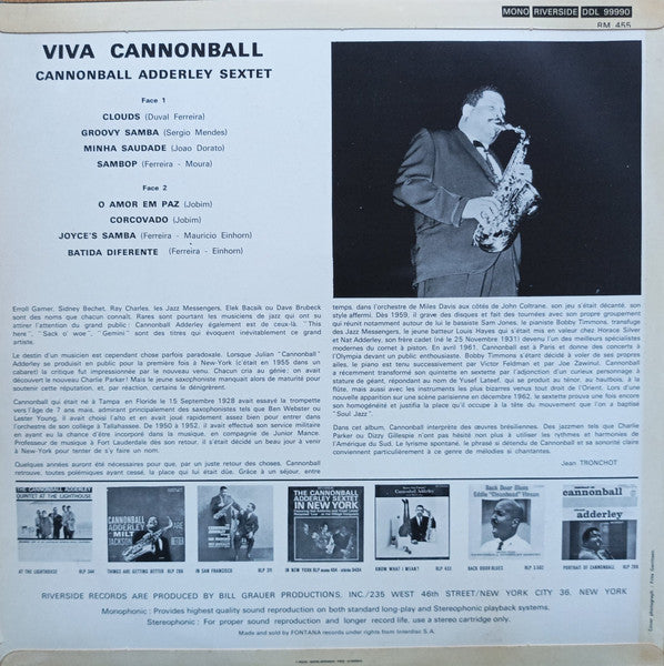 Cannonball Adderley Sextet - Viva Cannonball!