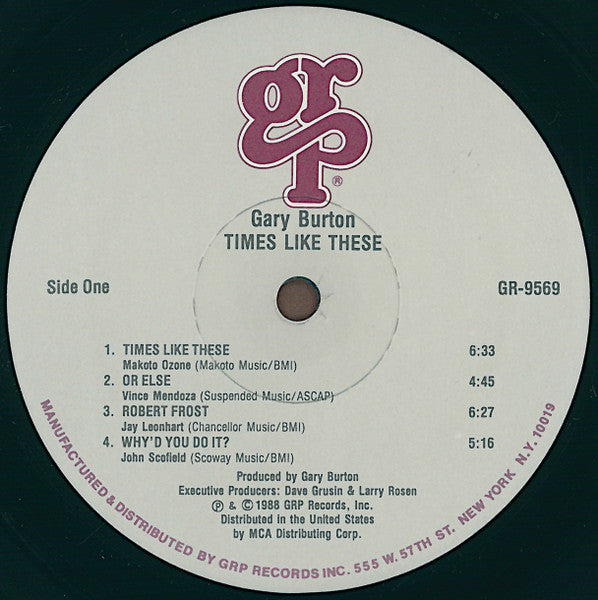 Gary Burton - Times Like These