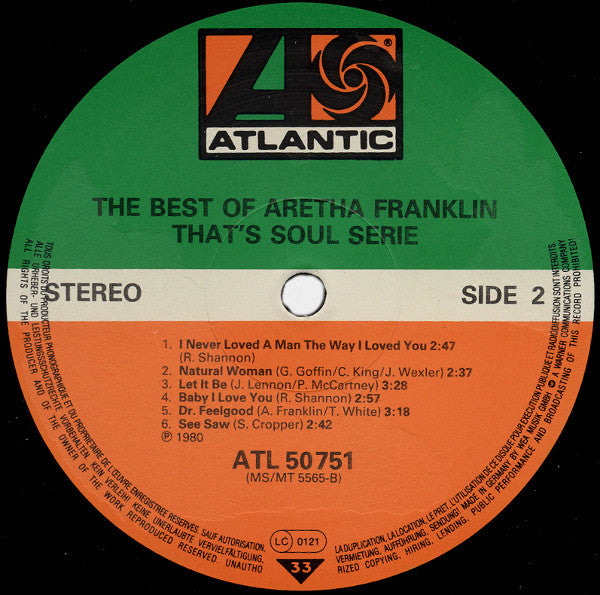 Aretha Franklin - The Best Of Aretha Franklin