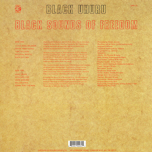 Black Uhuru - Black Sounds Of Freedom (nuovo)