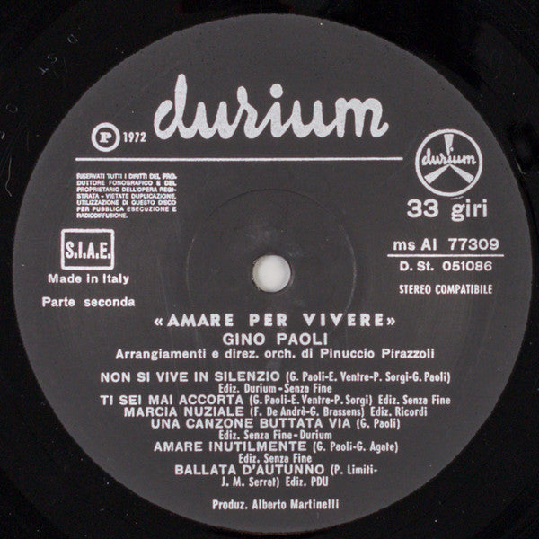 Gino Paoli - Amare Per Vivere