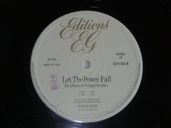 Robert Fripp - Let The Power Fall