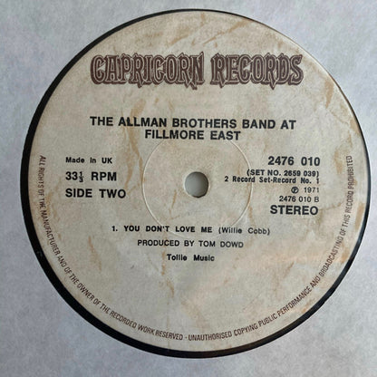 The Allman Brothers Band - The Allman Brothers Band At Fillmore East