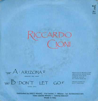 Riccardo Cioni - Arizona (7")