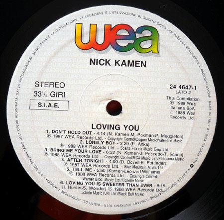 Nick Kamen - Loving You
