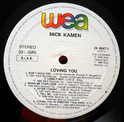 Nick Kamen - Loving You