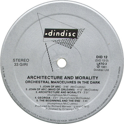 Orchestral Manoeuvres In The Dark - Architecture & Morality