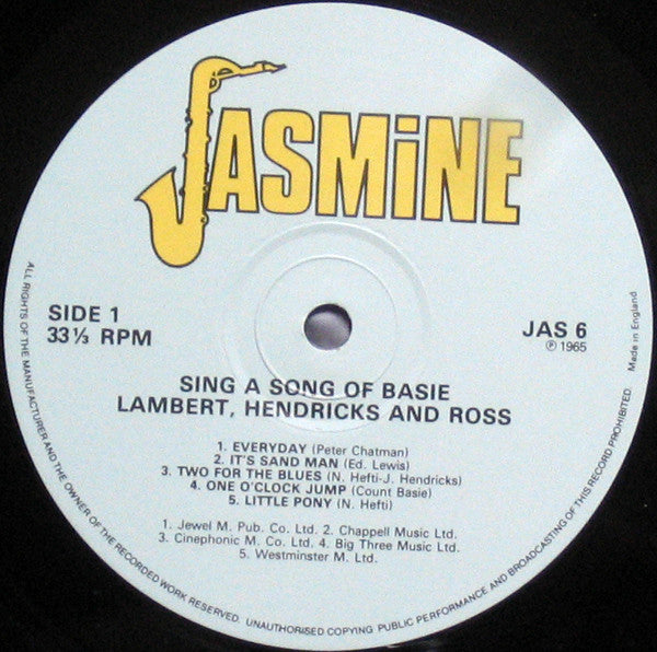 Lambert, Hendricks & Ross - Sing A Song Of Basie