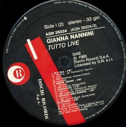 Gianna Nannini - Tutto Live