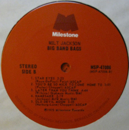 Milt Jackson - Big Band Bags