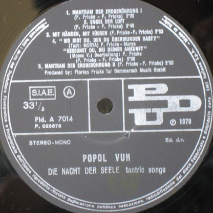 Popol Vuh - Die Nacht Der Seele - Tantric Songs