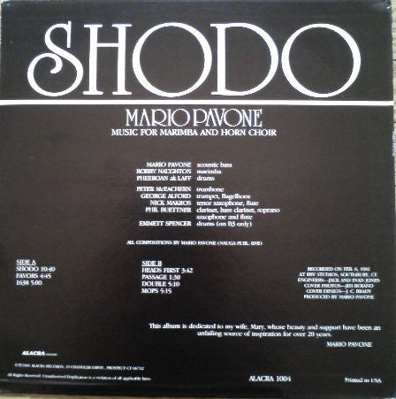 Mario Pavone - Shodo