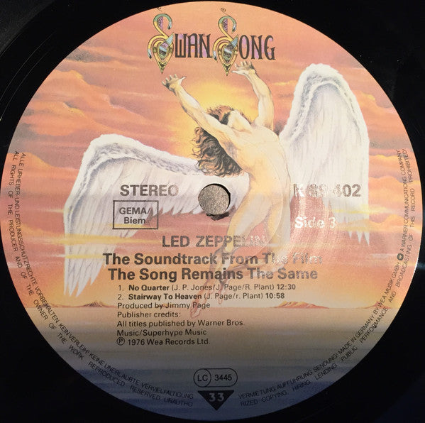 Led Zeppelin - The Soundtrack From The Film The Song Remains The Same