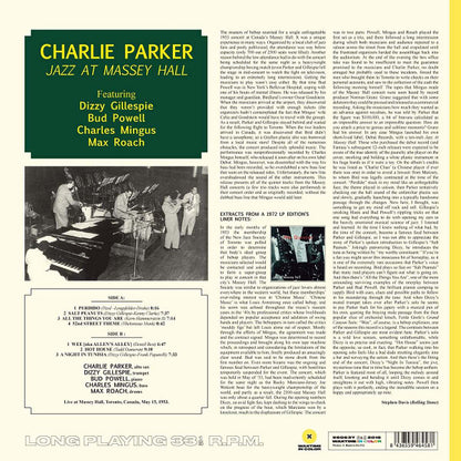 Charlie Parker - Jazz At Massey Hall (nuovo)