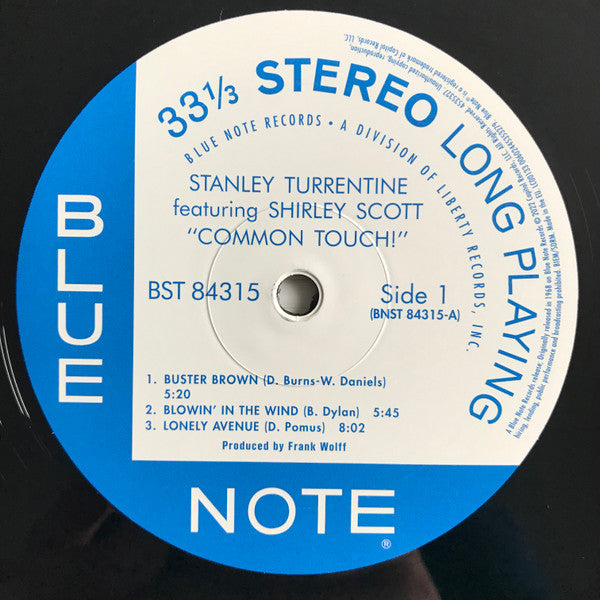 Stanley Turrentine Featuring Shirley Scott ‎– Common Touch (nuovo)