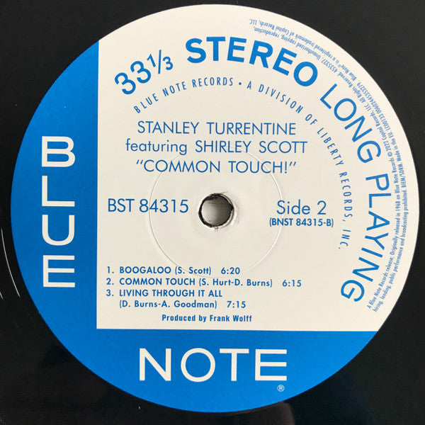 Stanley Turrentine Featuring Shirley Scott ‎– Common Touch (nuovo)