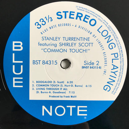 Stanley Turrentine Featuring Shirley Scott ‎– Common Touch (nuovo)