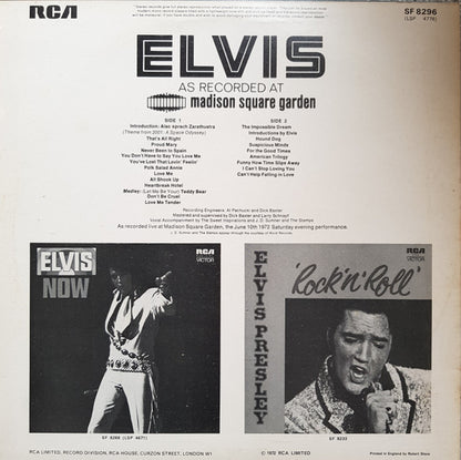Elvis Presley - Elvis As Recorded At Madison Square Garden